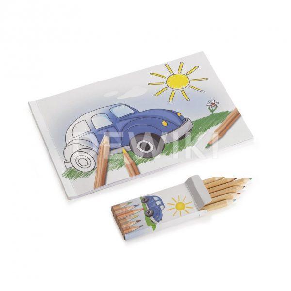 Альбом для раскрашивания с цветными карандашами Volkswagen Альбом для раскрашивания с цветными карандашами Volkswagen