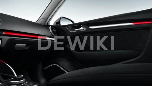 Декоративные накладки для приборной панели и обшивки передних дверей Audi A3/S3 (8V) 2013-н.в., «Colour kit red», комплект 7 шт. Декоративные накладки для приборной панели и обшивки передних дверей Audi A3/S3 (8V) 2013-н.в., «Colour kit red», комплект 7 шт.