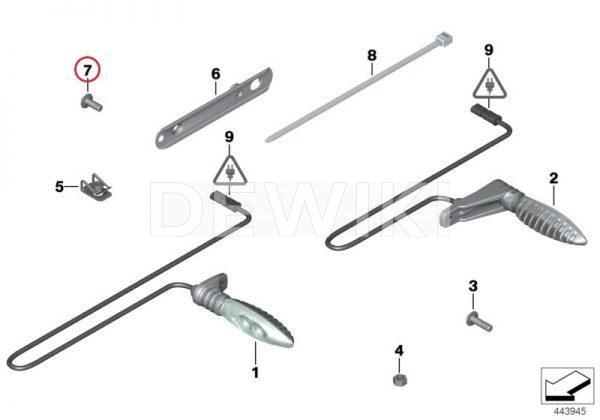 Винт M6X12 со сферо-цилиндрической головкой BMW Винт M6X12 со сферо-цилиндрической головкой BMW