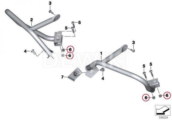 Шестиугольная гайка AM6-A2-70 BMW Шестиугольная гайка AM6-A2-70 BMW