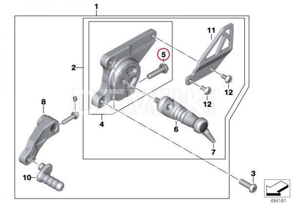 Болт с цилиндрической головкой M8X30 BMW Болт с цилиндрической головкой M8X30 BMW