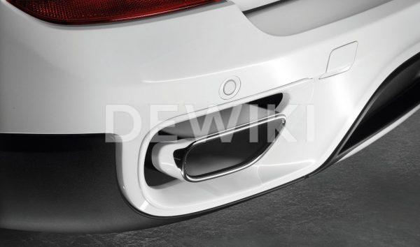 Насадка глушителя левая BMW E70 X5, хромированная Насадка глушителя левая BMW E70 X5, хромированная