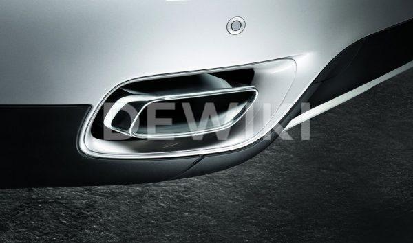 Комплект дооснащения насадками глушителя для BMW X6 E71, хром Комплект дооснащения насадками глушителя для BMW X6 E71, хром