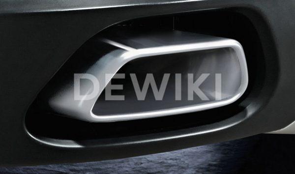 Насадки глушителя BMW M Performance F15/F16 X5 и X6, хромированные Насадки глушителя BMW M Performance F15/F16 X5 и X6, хромированные