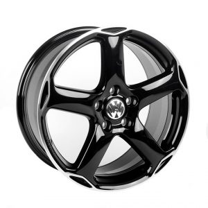 Диск литой R18 Volkswagen, Karthoum Black Glossy, 8J x 18 ET50 Диск литой R18 Volkswagen, Karthoum Black Glossy, 8J x 18 ET50
