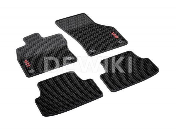 Коврики в салон Volkswagen Golf 5 / 6 GTI, всепогодные передние и задние Коврики в салон Volkswagen Golf 5 / 6 GTI, всепогодные передние и задние