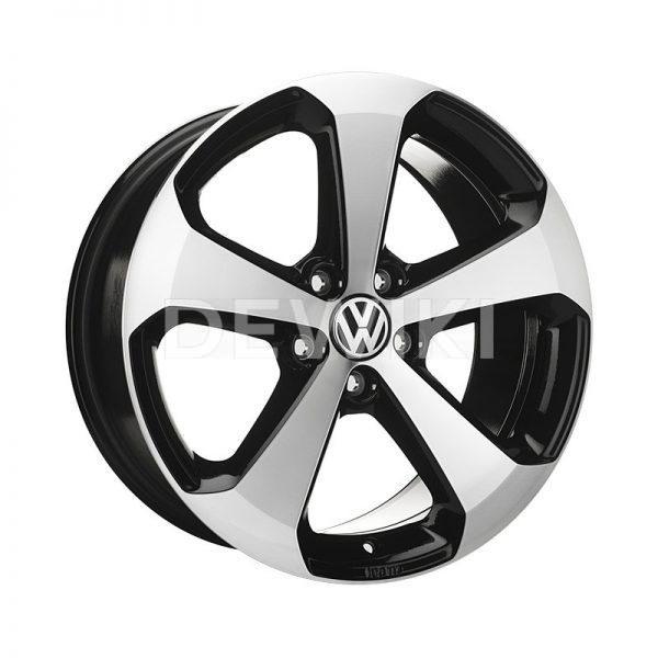 Диск литой R18 Volkswagen, Thunder II Black Glossy, 8J x 18 ET41 Диск литой R18 Volkswagen, Thunder II Black Glossy, 8J x 18 ET41