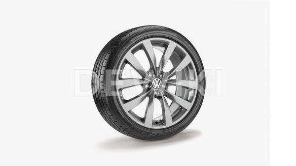 Летнее колесо в сборе VW Passat в дизайне Sagitta, 235/40 R19 96 Y/ZR XL, Titanium, 8.0J x 19 ET41 Летнее колесо в сборе VW Passat в дизайне Sagitta, 235/40 R19 96 Y/ZR XL, Titanium, 8.0J x 19 ET41