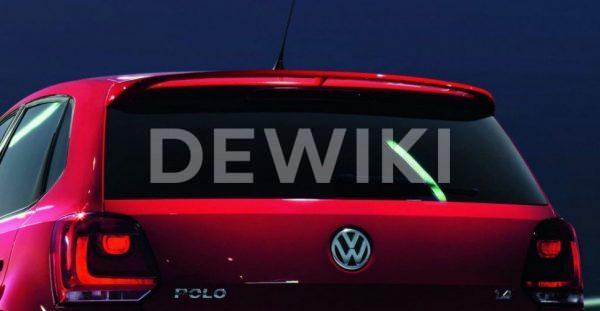Спойлер крышки багажника Volkswagen Polo 5 Спойлер крышки багажника Volkswagen Polo 5