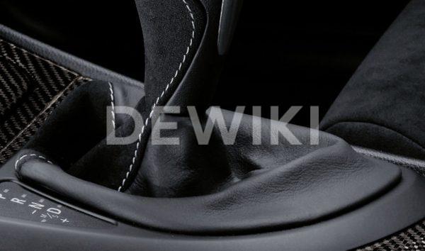 Кожух рукоятки АКПП из алькантары и кожи BMW M Performance E81/E87/E88/E82 1 серия Кожух рукоятки АКПП из алькантары и кожи BMW M Performance E81/E87/E88/E82 1 серия