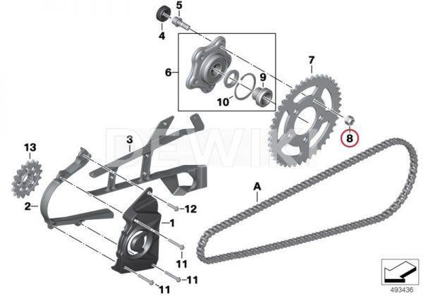 Гайка с фланцем BMW Гайка с фланцем BMW