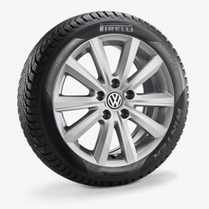 Зимнее колесо в сборе VW Polo в дизайне Merano, 185/60 R16 86H, Silver, 6.0J x 16 ET45 Левое