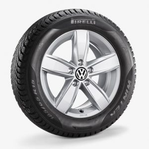 Зимнее колесо в сборе VW Golf в дизайне Corvara, 205/55 R16 91H, Silver, 6.0J x 16 ET48 Зимнее колесо в сборе VW Golf в дизайне Corvara, 205/55 R16 91H, Silver, 6.0J x 16 ET48