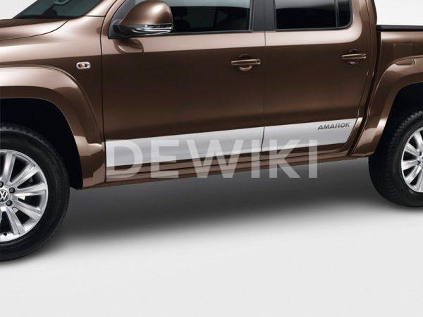 Декоративная пленка Volkswagen с надписью Amarok, серебро Декоративная пленка Volkswagen с надписью Amarok, серебро