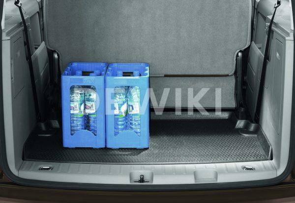 Коврик в багажник Volkswagen Caddy, 5-местный, для автомобилей с базовым полом багажника