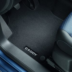 Коврики в салон Volkswagen Caddy 4, текстильные Premium передние и задние, антрацит