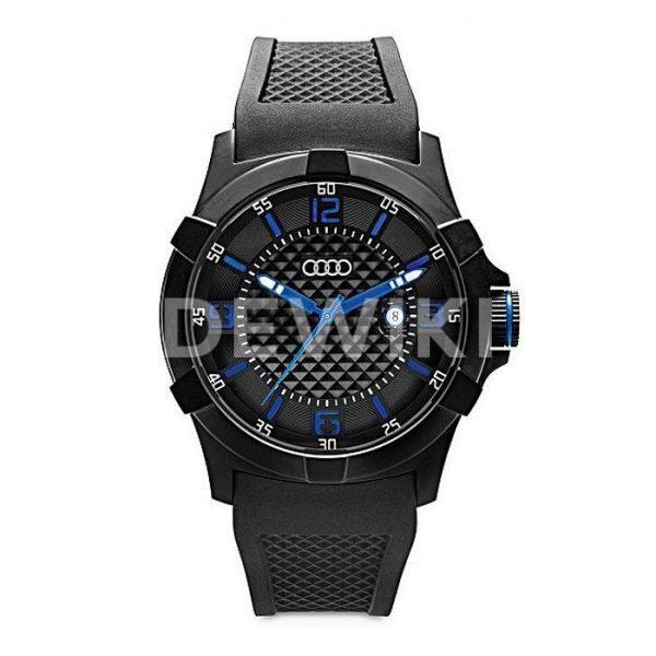 Наручные часы унисекс Audi Watch, Black/Blue