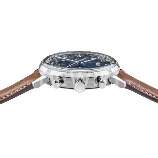 Мужские наручные часы хронограф Audi Solar, Blue/Brown