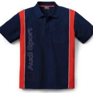 Мужская рубашка-поло Audi Sport, Blue/Red