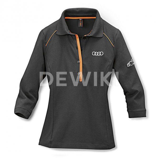 Женская рубашка поло Audi R8, Grey/Orange Женская рубашка поло Audi R8, Grey/Orange