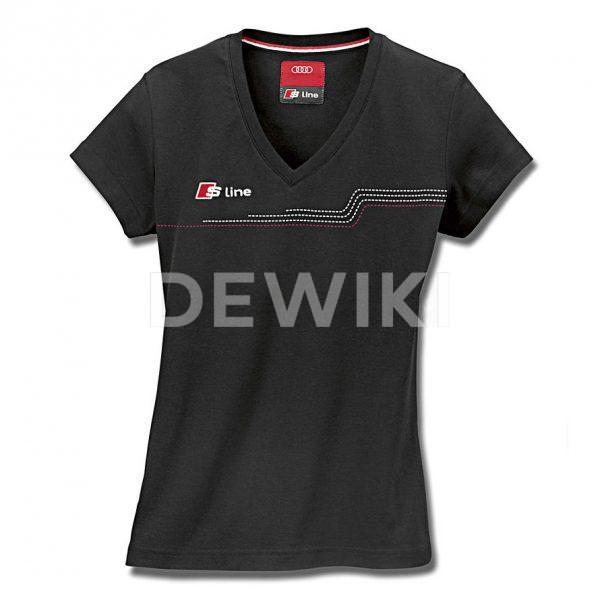 Женская футболка Audi S Line, Black