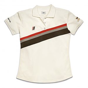 Женская рубашка-поло Audi Heritage, Offwhite Женская рубашка-поло Audi Heritage, Offwhite