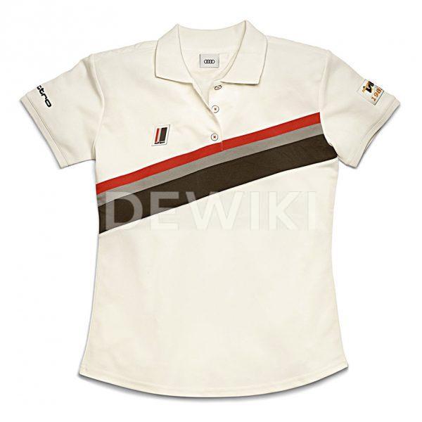 Женская рубашка-поло Audi Heritage, Offwhite Женская рубашка-поло Audi Heritage, Offwhite