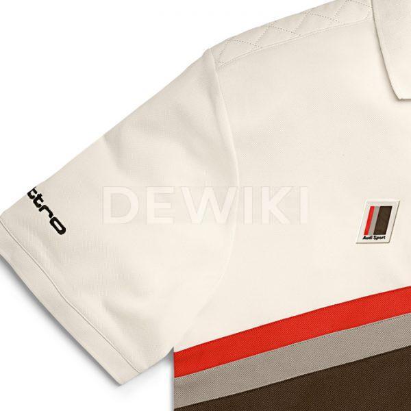 Мужская рубашка-поло Audi Heritage, offwhite Мужская рубашка-поло Audi Heritage, offwhite