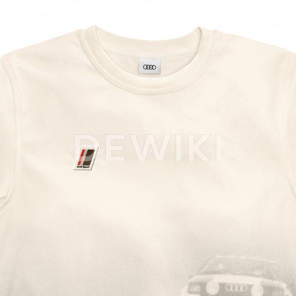 Футболка Audi Heritage унисекс, offwhite Футболка Audi Heritage унисекс, offwhite