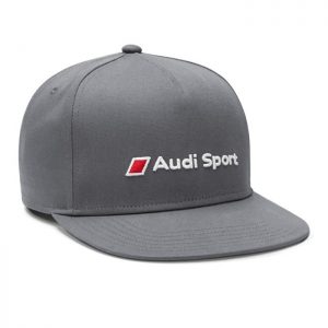 Бейсболка Audi Sport унисекс с плоским козырьком, Grey