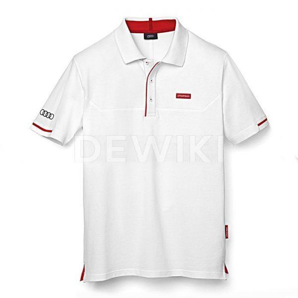 Мужская рубашка-поло Audi Sport, White Мужская рубашка-поло Audi Sport, White