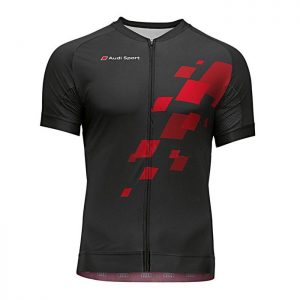 Мужская велофутболка Audi Sport, Black/Red