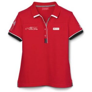 Женская рубашка-поло Audi R18 Le Mans, Red Женская рубашка-поло Audi R18 Le Mans, Red