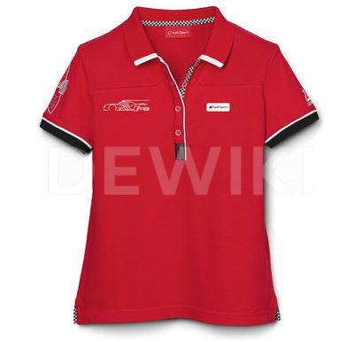 Женская рубашка-поло Audi R18 Le Mans, Red Женская рубашка-поло Audi R18 Le Mans, Red