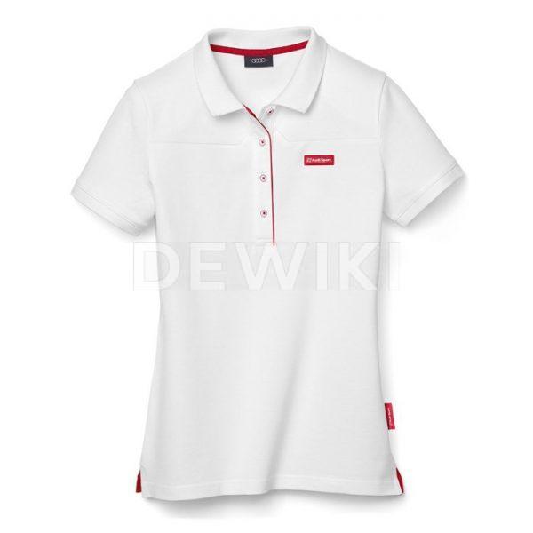 Женская рубашка-поло Audi Sport, White Женская рубашка-поло Audi Sport, White