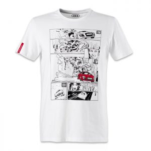 Мужская футболка Audi Sport R8 series, White Мужская футболка Audi Sport R8 series, White