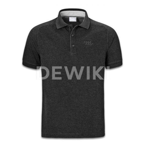 Мужская рубашка-поло Audi Classic Logo, Dark Grey Мужская рубашка-поло Audi Classic Logo, Dark Grey