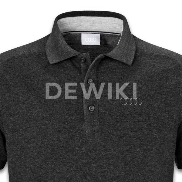 Мужская рубашка-поло Audi Classic Logo, Dark Grey Мужская рубашка-поло Audi Classic Logo, Dark Grey