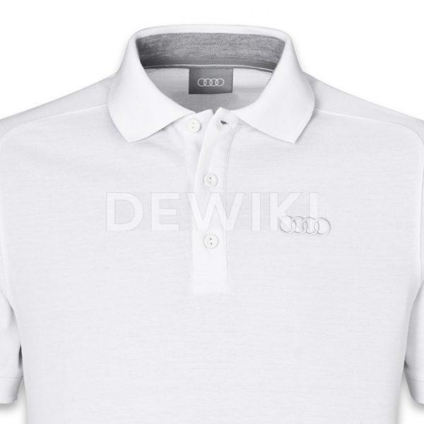 Мужская рубашка-поло Audi Classic Logo, White