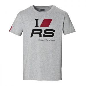 Мужская футболка Audi Sport I Love RS, Grey Мужская футболка Audi Sport I Love RS, Grey