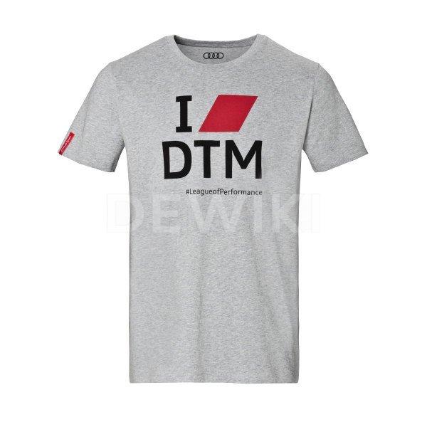 Мужская футболка Audi Sport I Love DTM, Grey Мужская футболка Audi Sport I Love DTM, Grey