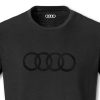 Мужская футболка Audi Rings, Black
