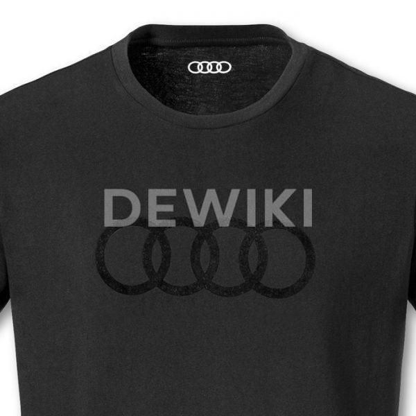 Мужская футболка Audi Rings, Black Мужская футболка Audi Rings, Black