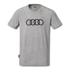 Мужская футболка Audi Rings, Grey