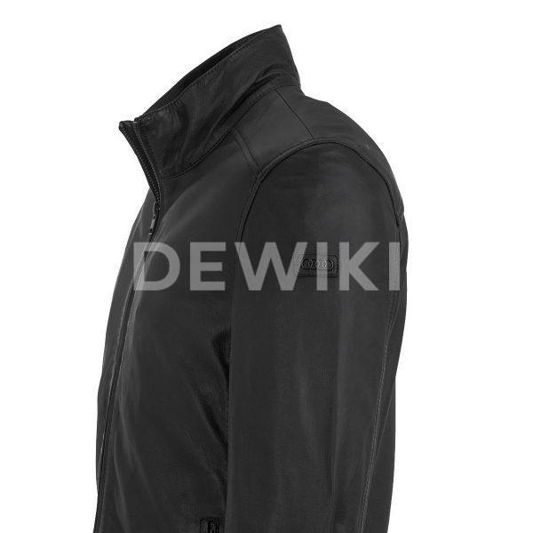 Мужская кожаная куртка Audi, Black Мужская кожаная куртка Audi, Black