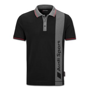Мужская рубашка-поло Audi Sport, Black/Grey
