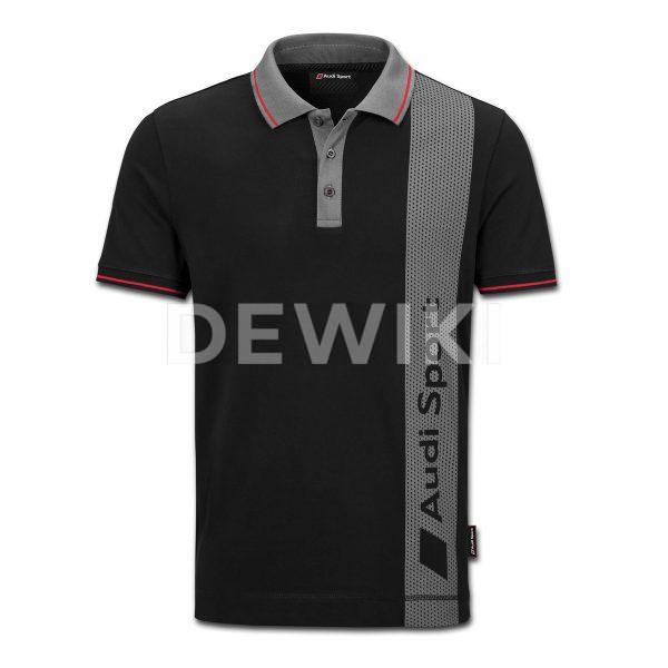 Мужская рубашка-поло Audi Sport, Black/Grey Мужская рубашка-поло Audi Sport, Black/Grey