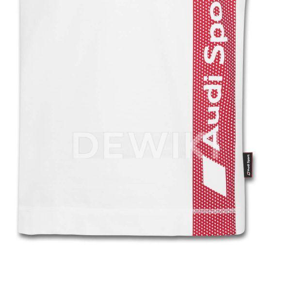 Мужская рубашка-поло Audi Sport, White/Red Мужская рубашка-поло Audi Sport, White/Red