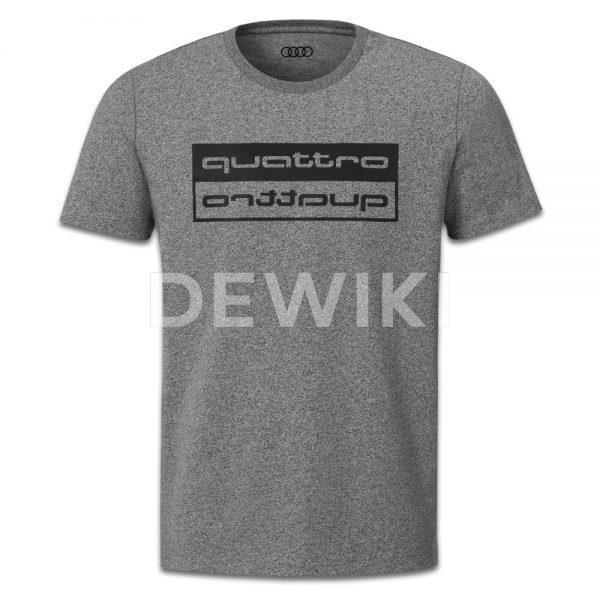 Мужская футболка Audi quattro 2019, Grey Мужская футболка Audi quattro 2019, Grey