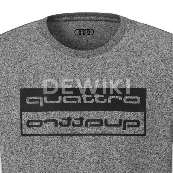 Мужская футболка Audi quattro 2019, Grey